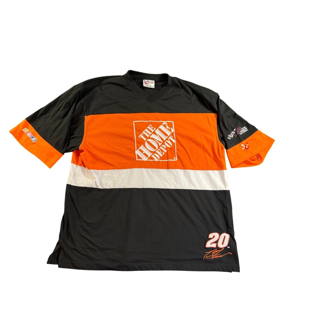 Chase Authentics NASCAR Shirt‎ Mens XL Orange Tony Stewart Home Depot Joe Gibbs
